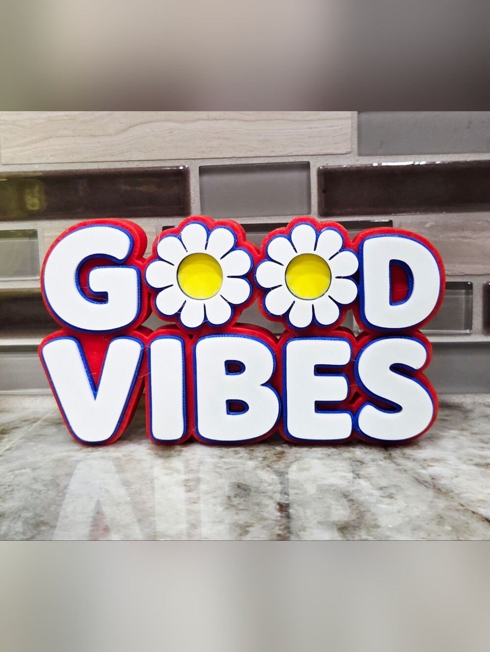 NEW "Good Vibes" Home Decor - Bookshelf Decor - Positive - Optimistic